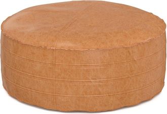 Simpli Home Brody Boho Round Pouf