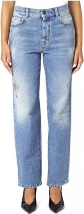 Max Mara Jeans, Dames, Blauw, S, Straight Jeans