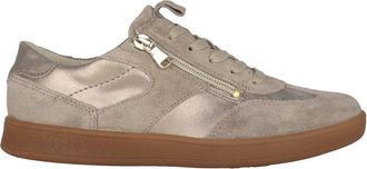 Waldl&auml;ufer H-Daisy Lace-Zip Sneaker - Dames - Sneakers - Bruin - 40 EU - Leer - Schoenen