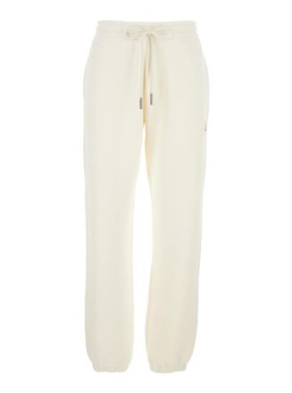 Moncler White Relaxed Joggers Pants