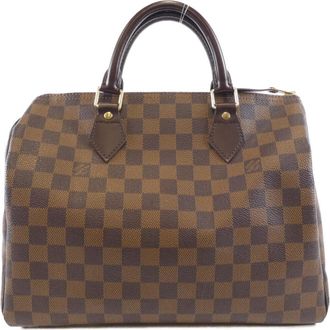 Louis Vuitton Ebene Coated Canvas Boston Bag (Pre-Owned)