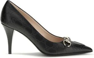 Gucci Pumps, female, Black, Size: 8 1/2 US Bos Taurus Mid Heel Pumps