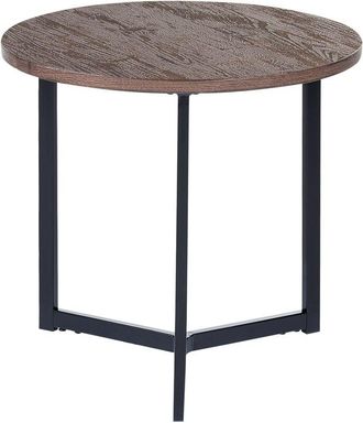 Beliani Side Table TIPPO Dark Brown