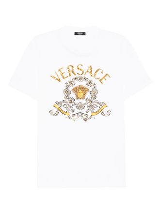 Versace embroidered T-shirt - White