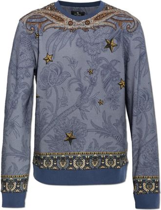 Etro Sweatshirts & Hoodies - Heren - Sweatshirts - Blauw - L - Hoodies & sweatvesten