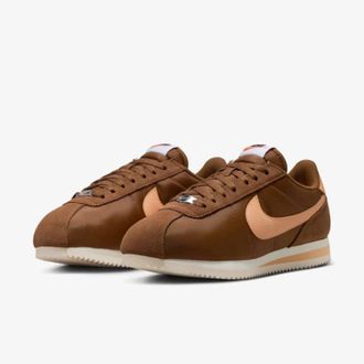 Nike Cortez Textile DZ2795-202 Sneakers Womens Brown Comfort Shoes MEW730
