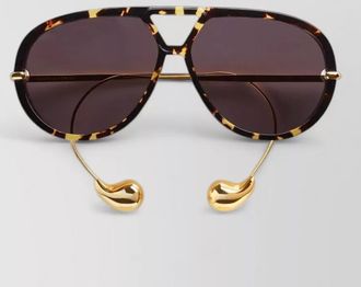 Bottega Veneta acetate aviator sunglasses