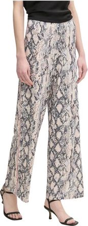 Oui Dames, Broeken, Beige, Maat: XS Poliester