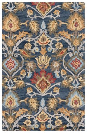 Safavieh Alfombra lana azul marino/multicolore 244 x 244 cm