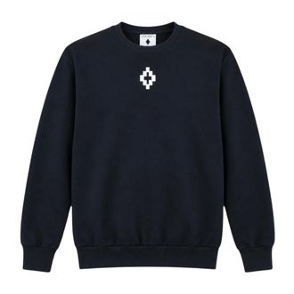 Marcelo Burlon Sudadera Crewneck F6Cmmasw 100 - Sweatshirts & Hoodies - Hombre - Negro - M
