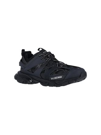 Balenciaga Mens Sneakers Black Polyurethane