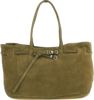 Marge Sherwood Bolso Tote de Ante con Hebilla - Bags - Mujer - Verde - ONE SIZE