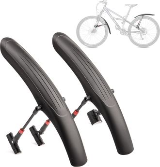 OEM Juego De Guardabarros Para Bicicleta, Universal, De F&aacute;cil Extracci&oacute;n, Protecci&oacute;n Contra Salpicaduras, Fabricado En Pl&aacute;stico De Alta Calidad, Para Bici