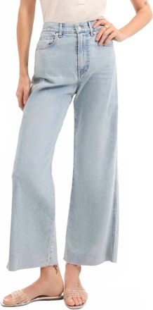 Veronica Beard Taylor Wide Leg Jeans In Pale Stone