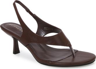 Berness Freddy Kitten Heel Thong Sandal in Coffee at Nordstrom Rack, Size 5.5