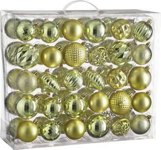 house of seasons Bola de navidad unbreakable baubles verde claro h7xb7xl7cm