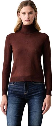 Fracomina Jersey de cuello alto - Knitwear - Mujer - Marr&oacute;n - XS