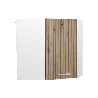 Vicco Armario Colgante De Esquina R-line, Roble Artesanal, 57 Cm, Vicco
