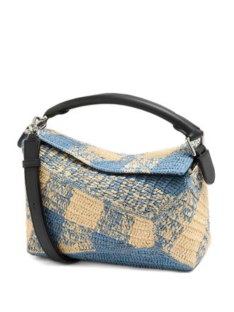 Loewe x Paulas Ibiza small Puzzle Edge tote bag - Blue