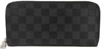 Louis Vuitton Black Damier Graphite Noir Damier Graphite Long Wallet (Bi-Fold) (Pre-Owned)