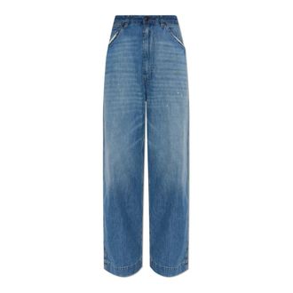 Maison Margiela Wide Jeans, female, Blue, Size: 2XS Wide-leg Jeans