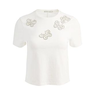 Alice & Olivia Dames, Tops, Wit, Maat: S Katoen