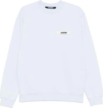 Jacquemus Le Sweatshirt Giro Crewneck Sweatshirt - Heren - Sweatshirts & Hoodies - Blauw - Maat: XL Katoen
