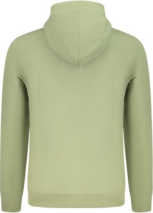 Calvin Klein Logo-Embroidered Cotton Hoodie - Green