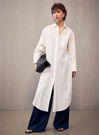 2nd Day Womens Striped voile Tunic Top shirt