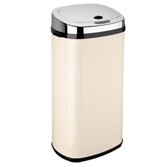Kitchen Move Kitchen Move - Cubo Autom&aacute;tico 42l Nata / Acero Inoxidable - Bat-42ls02a Cream Ss