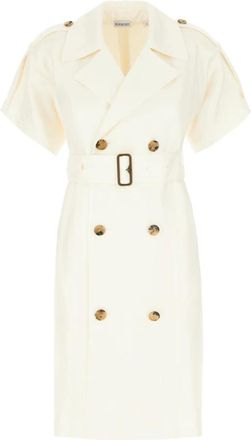 Burberry Elegante Jurken voor elke gelegenheid - Dames - Korte kleedjes - Beige - 3XS - Kleedjes