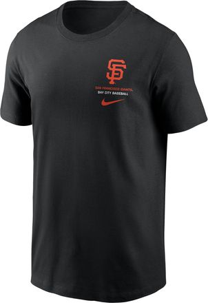 Nike San Francisco Giants 2-Hit Nike Mens MLB T-Shirt in Black | N19900AGIA-1DJ