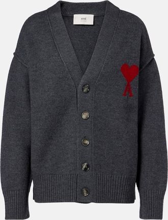 Ami Cardigan Ami de Coeur in lana vergine