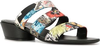 Ferragamo Floral Leather Sandal