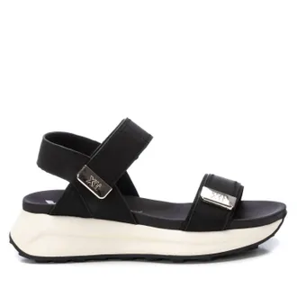 Xti Womens Casual Wedge Sandals In Black