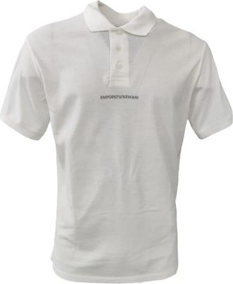 Emporio Armani Witte Polo Shirt 3R1F731Jtkz 0101 - Heren - Polos - Wit - 2XL - Tops