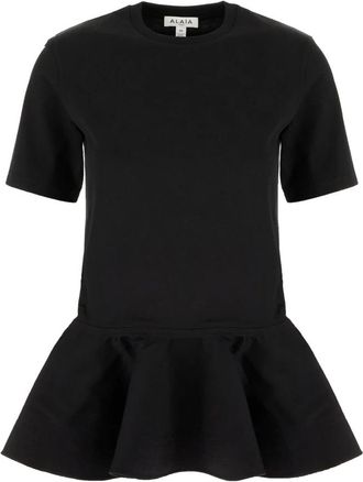 Alaia Mujer, Camisetas, Negro, Talla: S