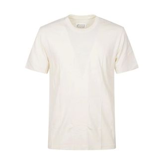 Maison Margiela T-Shirts, male, White, Size: XL White T-shirts and Polos with Logo