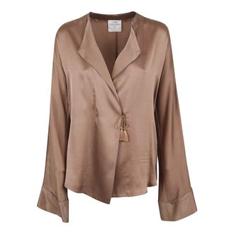 Forte_Forte Mujer, Blusas y Camisas, Marr&oacute;n, Talla: S