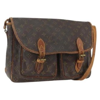 Louis Vuitton Borsa a tracolla Pre-owned in tela - - Pre-owned - Donna - Marrone - ONE SIZE