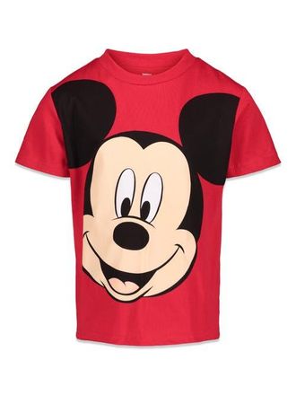 Disney Mickey Mouse Short Sleeve T-Shirt in Bright Red Mickey at Nordstrom, Size 18M