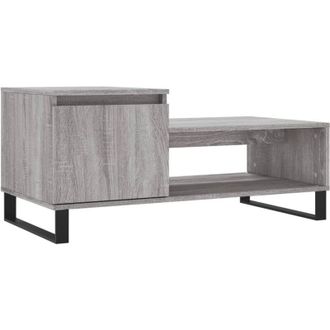 vidaXL Tavolino da Salotto grigio sonoma 100x50x45cm Legno Multistrato Vidaxl
