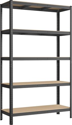 Songmics Estanter&iacute;a pesada de 5 niveles de 60 x 120 x 200 cm de color gris