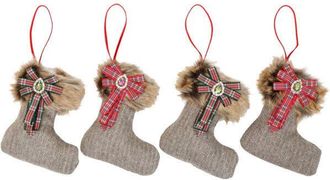 HOFF-Interieur 4er-Set Stiefelchen Scotch