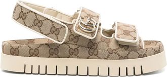 Gucci Sandalen met GG-patroon - Bruin