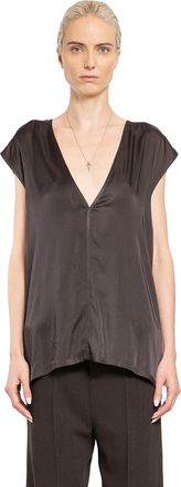 Rick Owens Porterville Dylan Tee in Washed Charmeuse