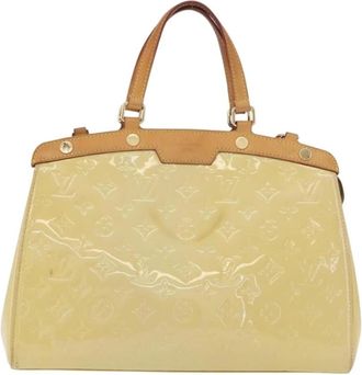 Louis Vuitton Pre-owned Handbags, female, Yellow, Size: ONE SIZE Pre-owned Vintage Vernis Handbag