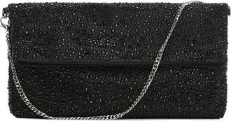 Mango Crystal Chain Strap Handbag in Black at Nordstrom