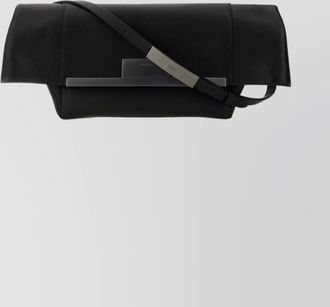 Max Mara medium clutch bag metal bar detail