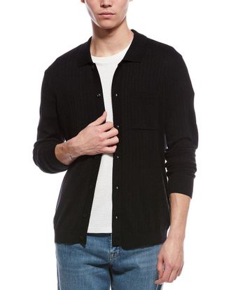 Paisley & Gray Wool-Blend Button Polo